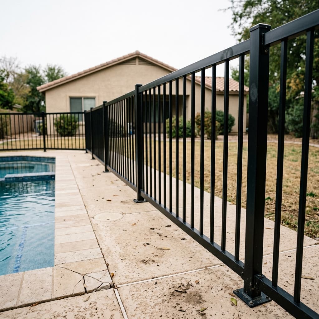 Aluminum pool fence